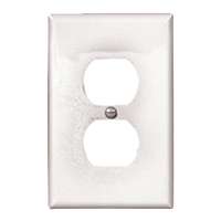 WALL PLATE 1GNG DPLX RECPT WHT