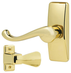 SKGLWBB BRASS HANDLE DOOR SET