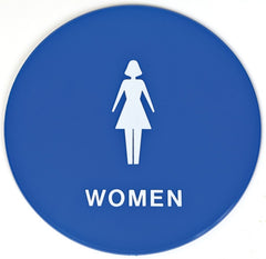 T-24W SIGN WOMEN-BLUE ROUND
