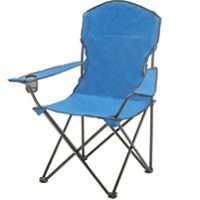 BLUE FOLDING CHAIR WITH SLEEVE
