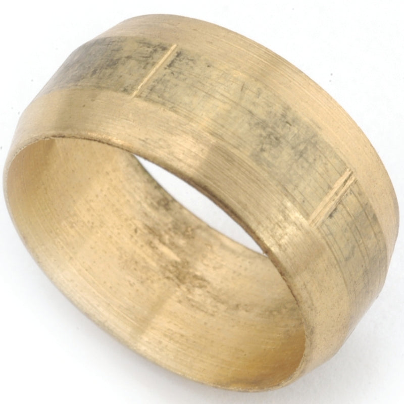 Anderson Metals 730060-10 Pipe Sleeve, 5/8 in Compression, Brass, 10/PK