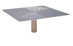 Hyde Richard Series 705 Drywall Hawk, 13 in L Blade, 13 in W Blade, Aluminum, Comfortable Handle, Wood Handle