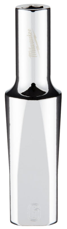 Milwaukee 45-34-9090 Socket, 6 mm Socket, Deep Socket, 3.543 in OAL, 3/8 in Drive, 6 -Point, Chrome Vanadium Steel