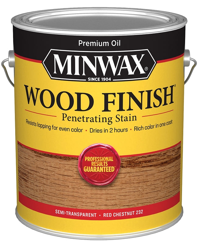 Minwax 710460000 Wood Stain, Oil Base, Red Chestnut, Liquid, 1 gal