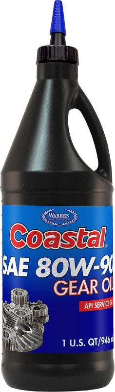 Coastal 12401 Gear Oil, 80W-90, 1 qt Bottle