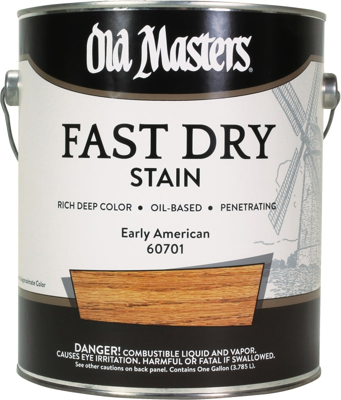 Old Masters 60701 Fast Dry Stain, Early American, Liquid, 1 gal