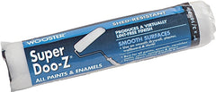 Wooster SUPER DOO-Z R206-9 Roller Cover, 3/16 in Thick Nap, 9 in L, Fabric Cover, White