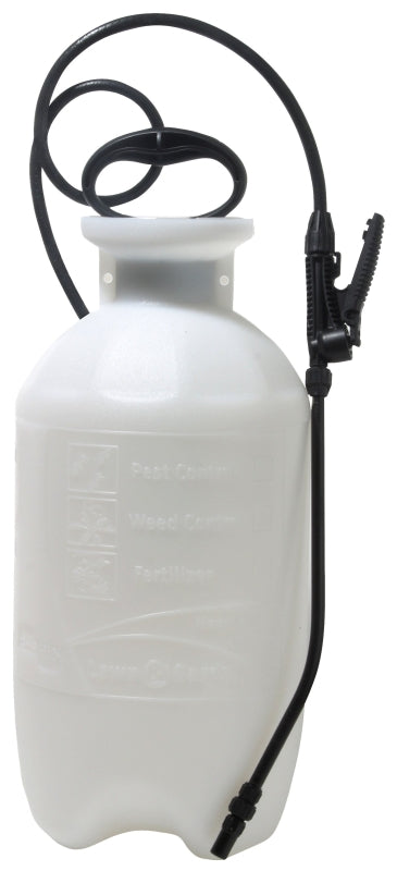 Chapin 20020 Hand Sprayer, 2 gal, Poly Tank, 25 ft Spray Range, 34 in L Hose, Cone Nozzle, Translucent
