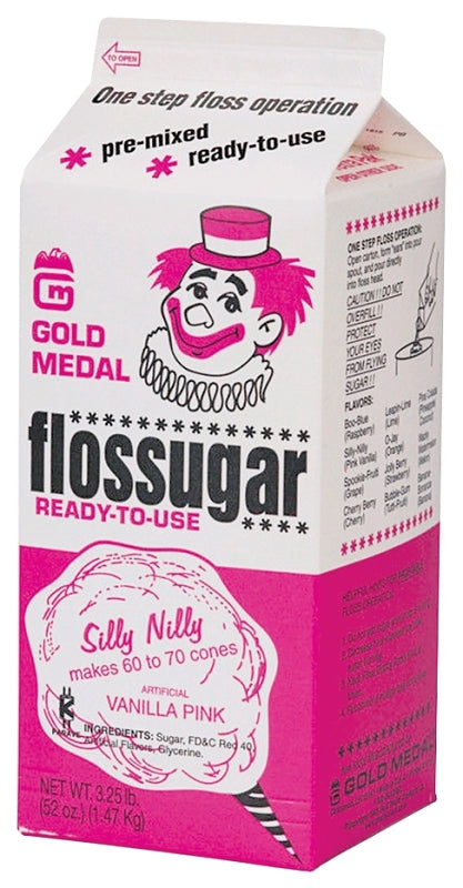 Gold Medal 3202 Cotton Candy, Silly Nilly Flavor, 3.25 lb Carton