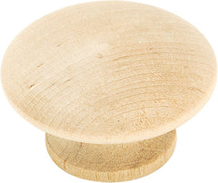 BP813WD WOOD KNOB 1-1/2X13/16