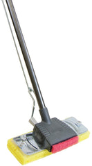 Quickie 274ZQK Automatic Sponge Mop, 11 in W Frame, Cellulose Mop Head, Yellow Mop Head, Screw, Steel Handle