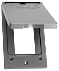 511V-1 COVER VERTICAL GFCI GRY