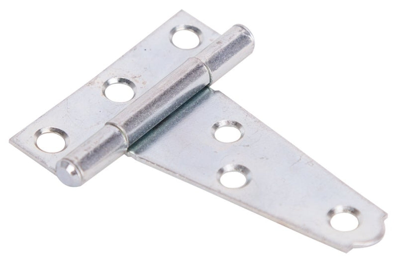 ProSource LTH-Z02-013L T-Hinge, Steel, Zinc, Fixed Pin, 180 deg Range of Motion, 8 (Pc) lb
