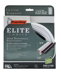 ES184W WTHRSEAL DR WH 3/4X1/2