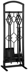 FIREPLACE SET 5PC NATURAL FINI