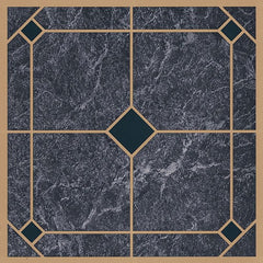 VINYL FLOOR TILE BLUE/GOLD