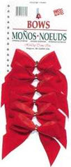 7930 RED VELVET BOWS 2LP 6PK