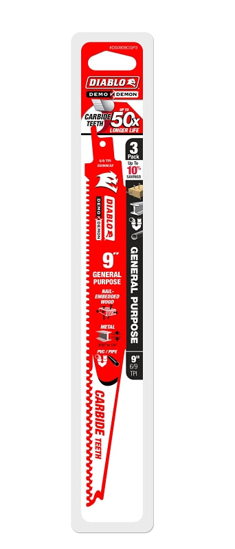 DS0909CGP3 BLADE RECP CRBD 9IN