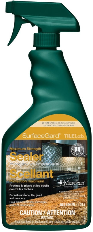 Custom TileLab CTLSGSQT-3 Grout and Tile Sealer, Clear, 946 mL Bottle