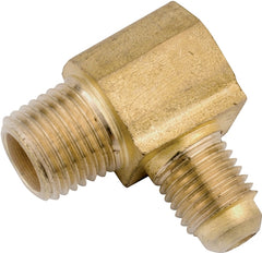 Anderson Metals 754049-0812 Tube Elbow, 1/2 x 3/4 in, Flare x Male, 90 deg Angle, Brass, 750 psi Pressure