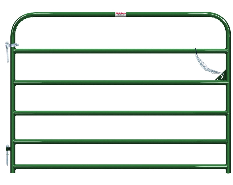 Behlen Country 40130062 Utility Gate, 6 ft W Gate, 50 in H Gate, 20 ga Frame Tube/Channel, Green