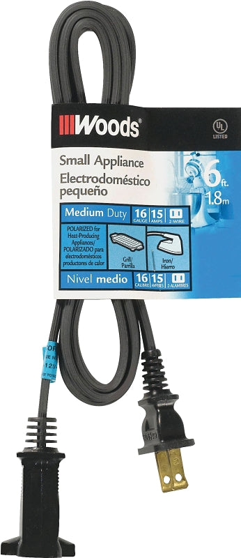 CCI 0292 Extension Cord, 6 ft L, 15 A, 125 V
