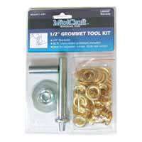 Vulcan JL-VT15988 Grommet Tool Kit, 30-Piece, Brass/Steel, Brass/Silver, Brass/Zinc Plated