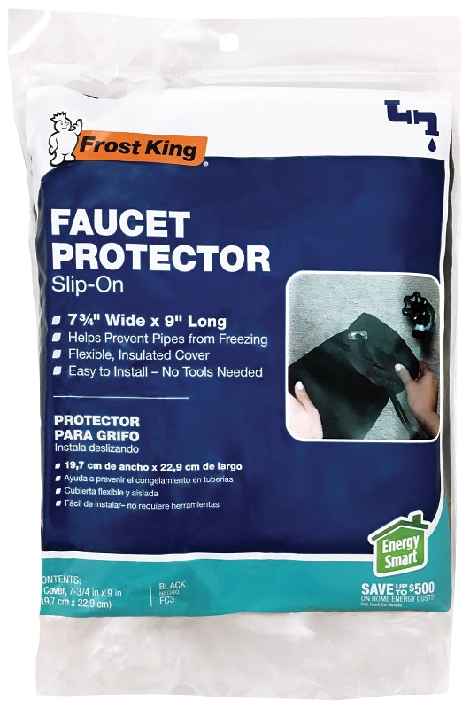 Frost King FC3 Slip-On Protector, Nylon, Black