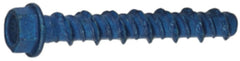Tapcon 24292 Screw Anchor, 5/16 in dia, 2-1/4 in L, Hex Drive, Steel, Metallic