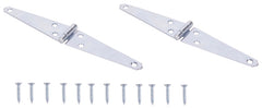 HINGE STRAP STEEL LD 4IN ZINC