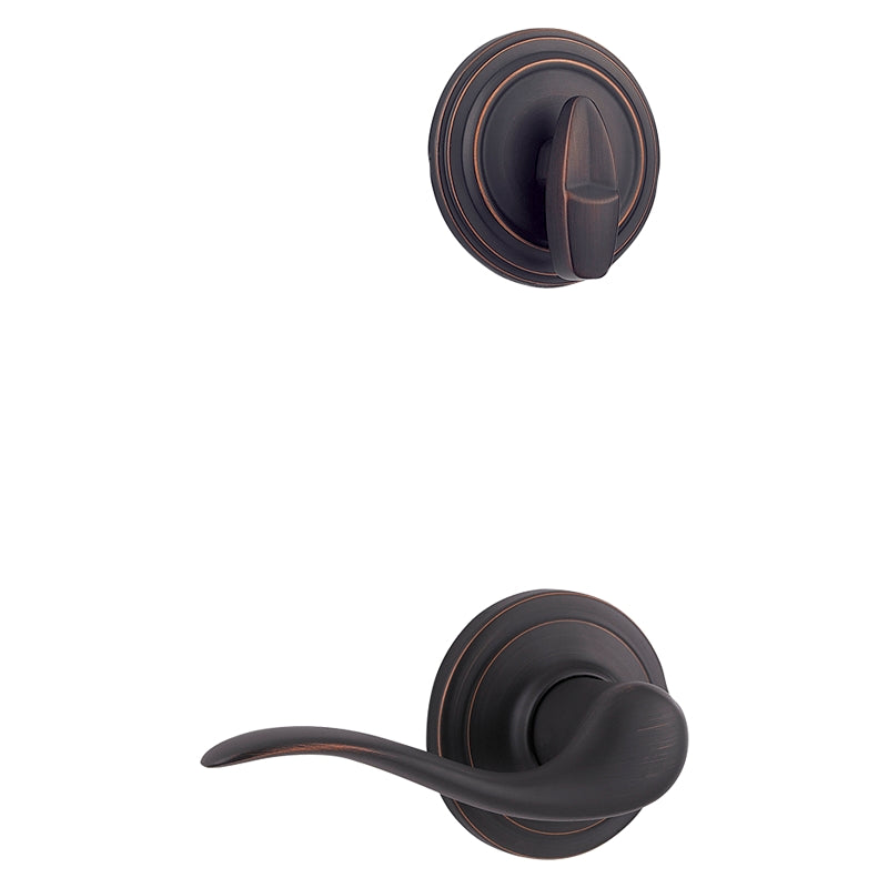 Kwikset Signature Series 966TNL 11P LH Lever Trim Set, 2 Grade, Zinc, Venetian Bronze, Lever Handle, Residential