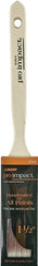 Linzer WC 2164-1.5 Paint Brush, 1-1/2 in W, Flat Brush, 2-1/4 in L Bristle, Polyester Bristle