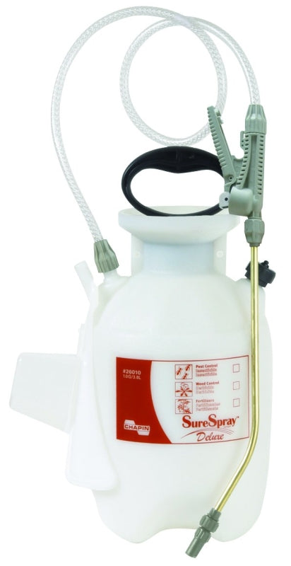 Chapin 26010 Series Compression Sprayer, 1 gal Tank, Poly Tank