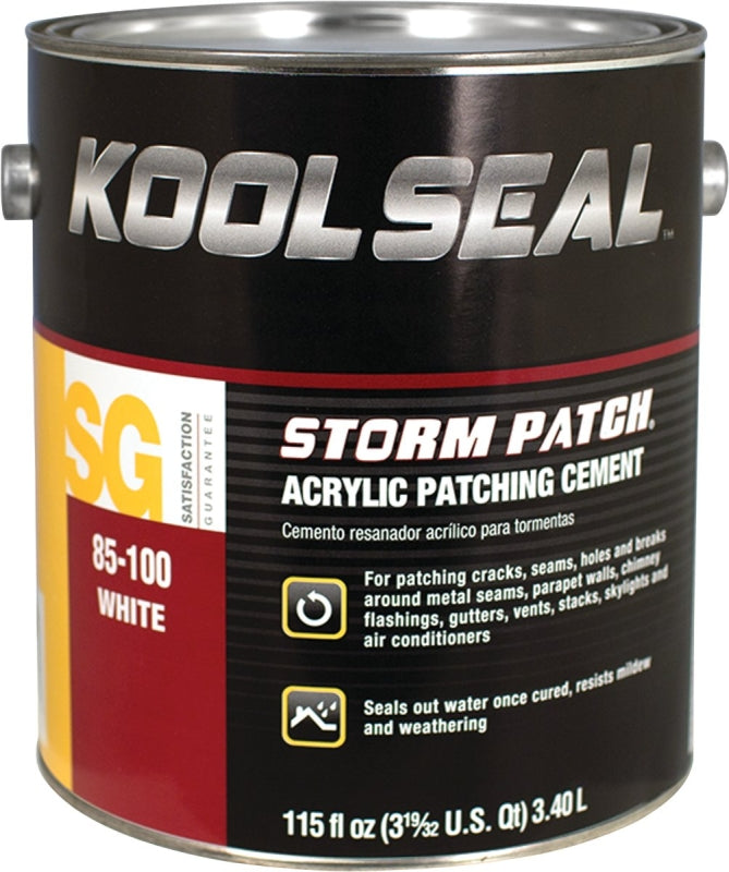 Kool Seal KS0085100-16 Patching Cement, White, Liquid, 1 gal