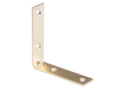 BRACE CNR STL 2-1/2IN BRT BRS
