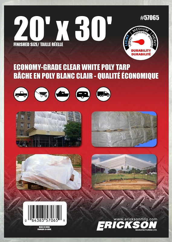 57065 20' X 30' CLEAR WHITE TA