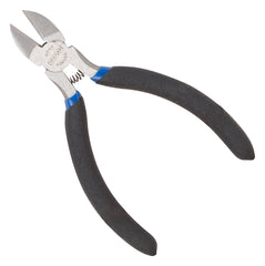 Vulcan JL-NP018 Cutting Pliers, 4-1/2 in OAL, 0.4 mm Cutting Capacity, 1/4 in Jaw Opening, Black/Blue Handle