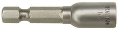 Irwin 94712 Nutsetter, 7/16 in Dia, 1/4 in Drive, Lobular Drive, 1-7/8 in L, 1/4 in L Shank, Hex Shank, 1/PK