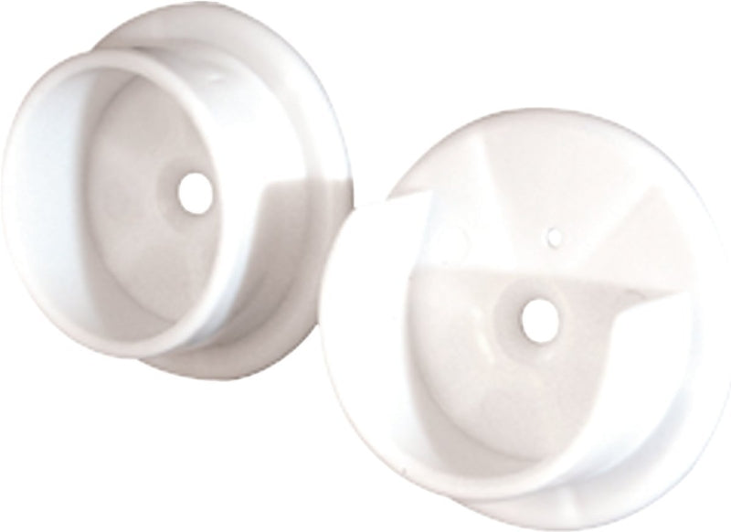 Prime-Line N 6568 Closet Pole Socket, Plastic, White
