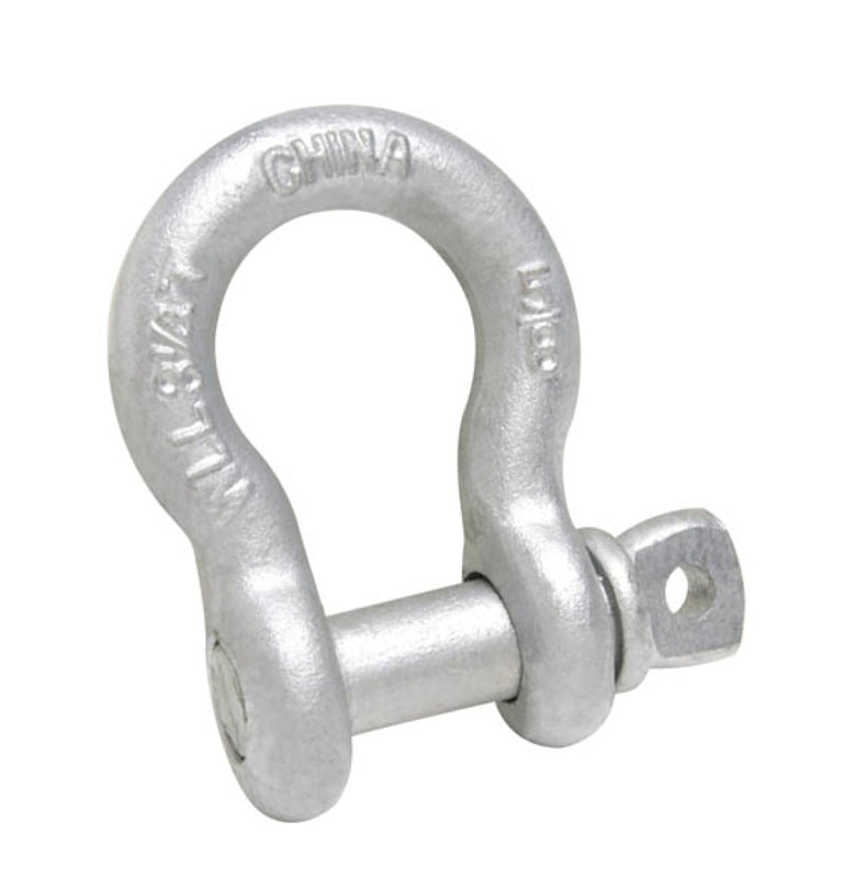 Campbell T9641435 Anchor Shackle, 7/8 in Trade, 6.5 ton Working Load, Industrial Grade, Carbon Steel, Galvanized