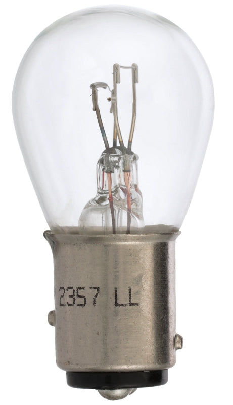 Peak 2357LL-BPP Miniature Automotive Bulb, 500 Lumens Lumens, 12.8 V, 29 W, Incandescent Lamp, Bayonet, Clear