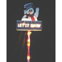 PATH STAKE SNOWMAN 35IN