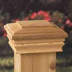 Maine Ornamental 72213 Post Cap, 4 in L, Treated