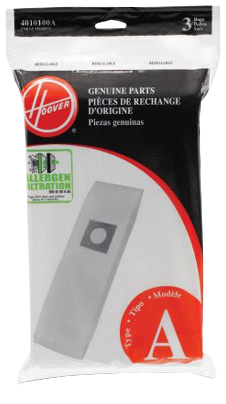 Hoover 4010100A Type-A Allergen Bag, Paper