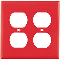 2G OUTLET PLATE RED
