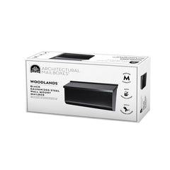Gibraltar Mailboxes Woodlands L4010WB0 Mailbox, 450 cu-in Capacity, Galvanized Steel, Textured Powder-Coated, Black