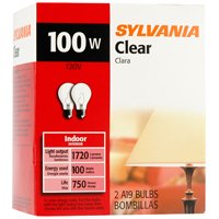 11226 CLEAR BULB 100W A19 2PK