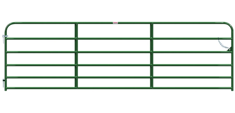 Behlen Country 40130142 Utility Gate, 168 in W Gate, 50 in H Gate, 20 ga Frame Tube/Channel, Green