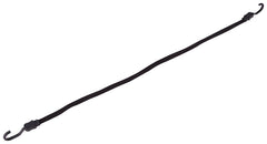 ProSource FH92106-5 Bungee Stretch Cord, 17 mm Dia, 40 in L, Polypropylene, Black, Hook End
