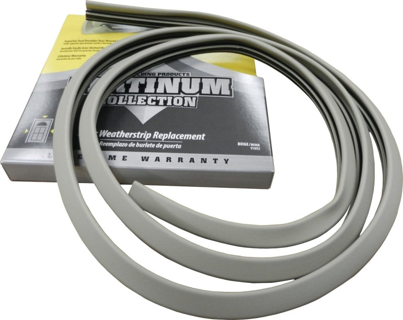 M-D Platinum Series 91892 Replacement Weatherstrip, 1.1 in W, 9 in L, TPV3 Rubber, Beige